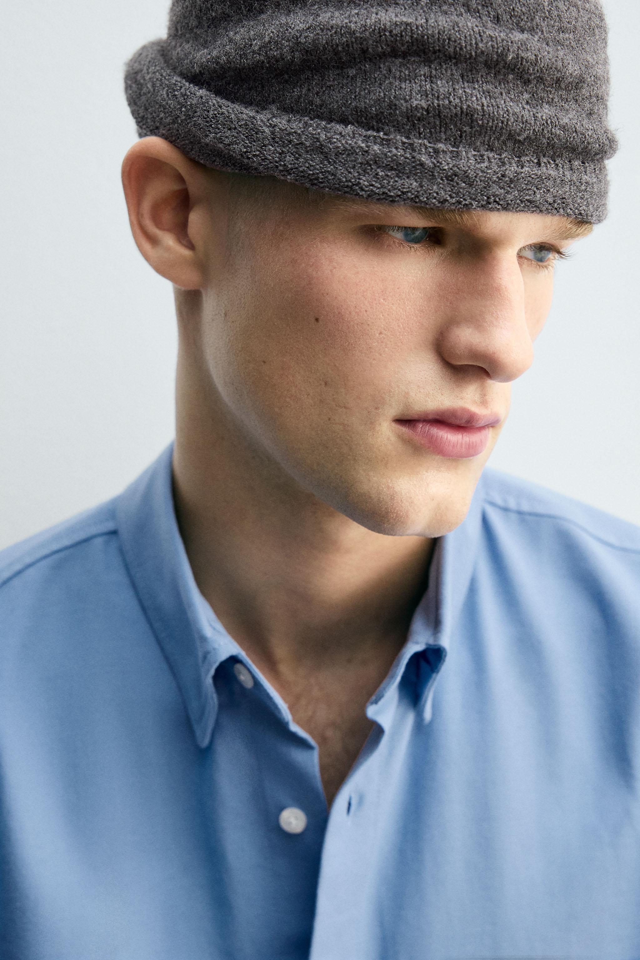 TEXTURED OXFORD POCKET SHIRT